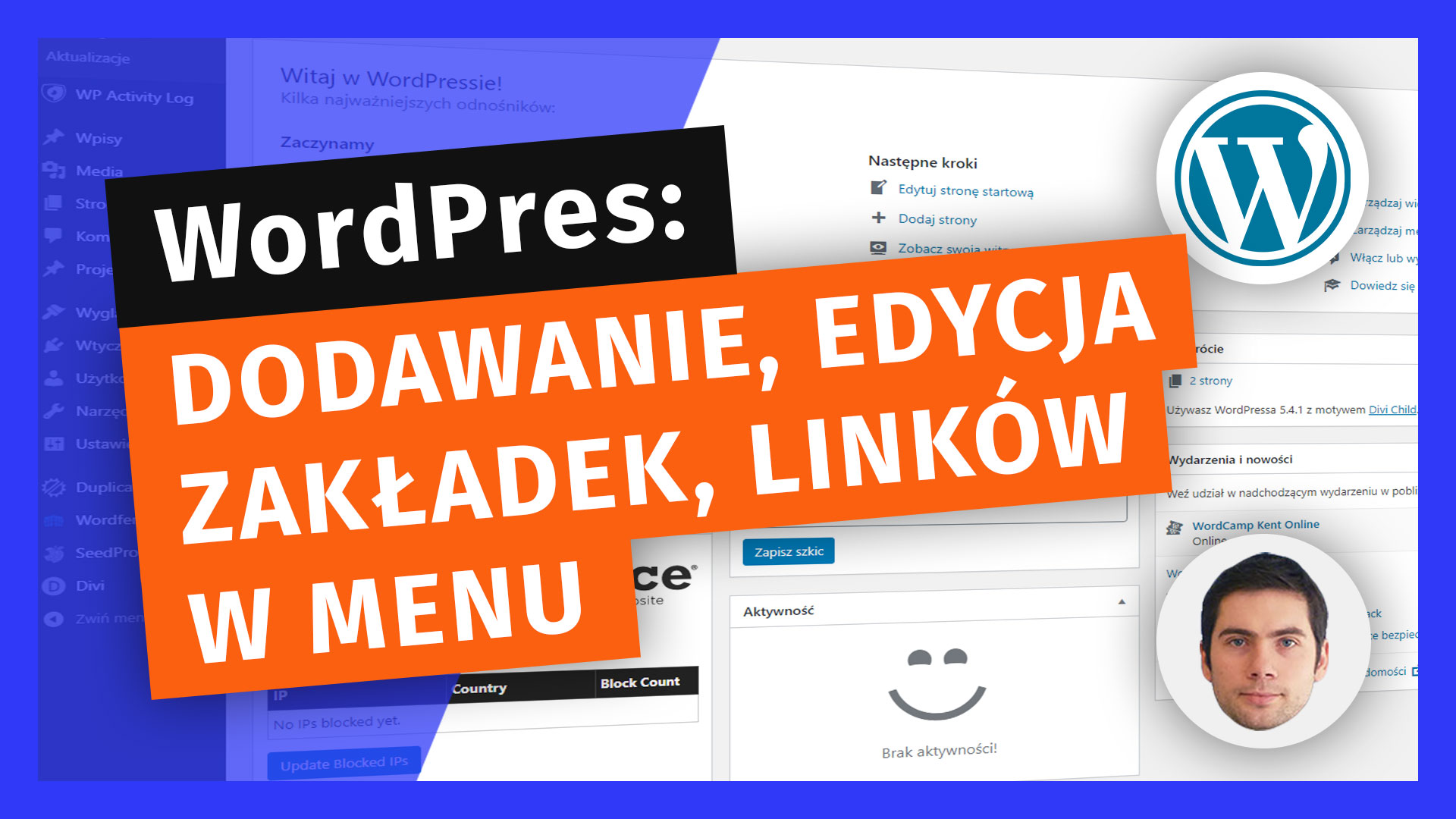 Jak dodawać, edytować zakładki (linki) w menu na Wordpressie