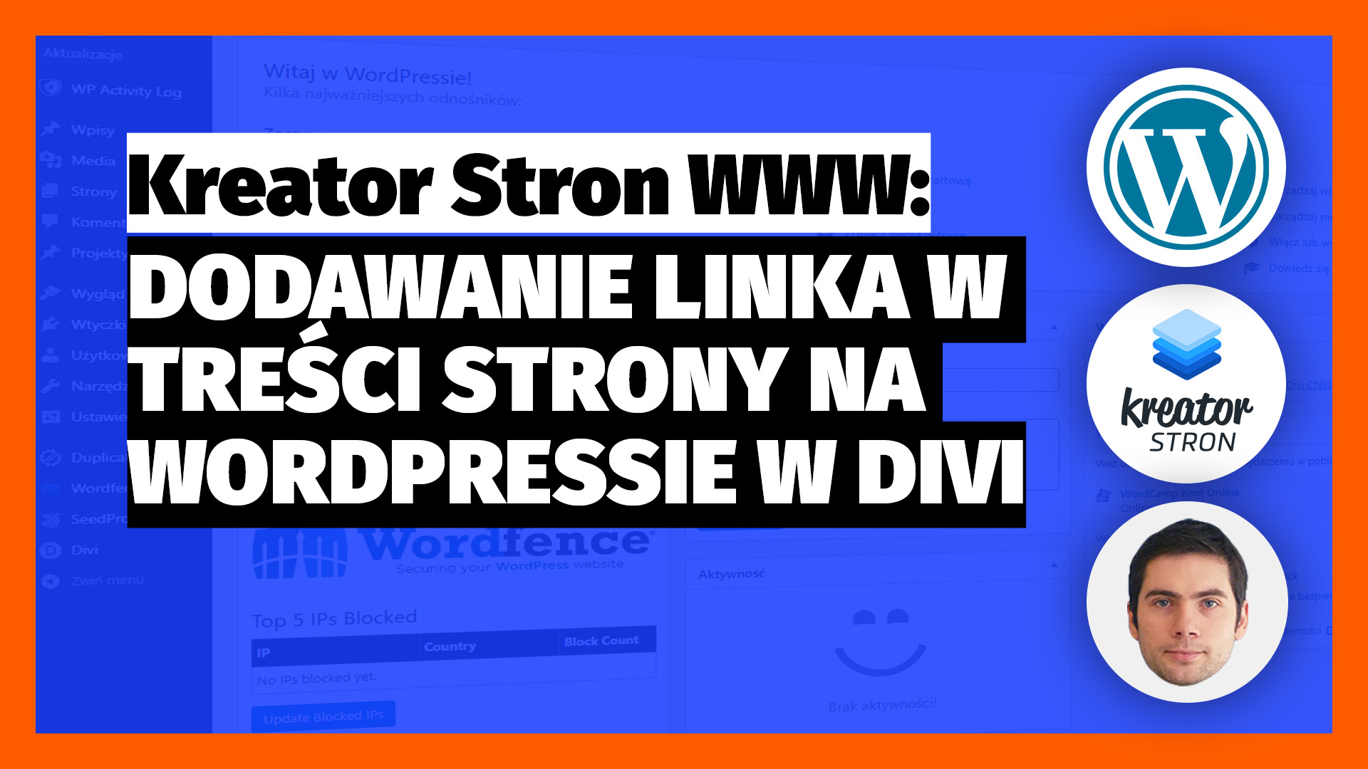 jak dodac link w tresci strony w kreatorze stron www divi na wordpressie